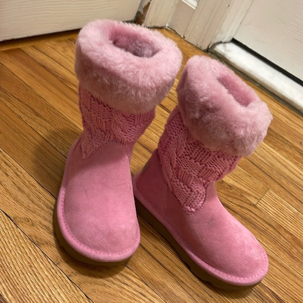 NWT Ugg Toddler Juniper Cuffed Sweater Boots size 9